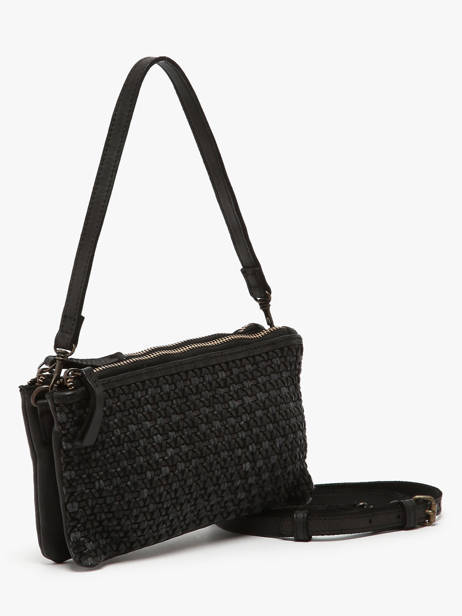 Cross Body Tas Heritage Leder Biba Zwart heritage MUL1L ander zicht 2